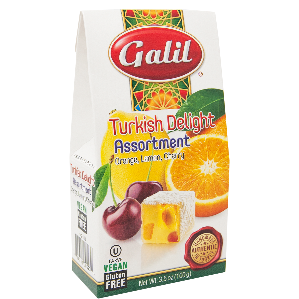 Assorted Fruit Turkish Delight | 3.5 oz | Galil