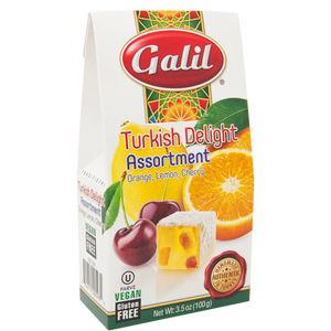 Assorted Fruit Turkish Delight | 3.5 oz | Galil