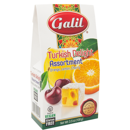 Assorted Fruit Turkish Delight | 3.5 oz | Galil