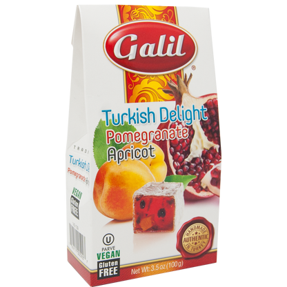 Pomegranate Apricot Turkish Delight | 3.5 oz | Galil
