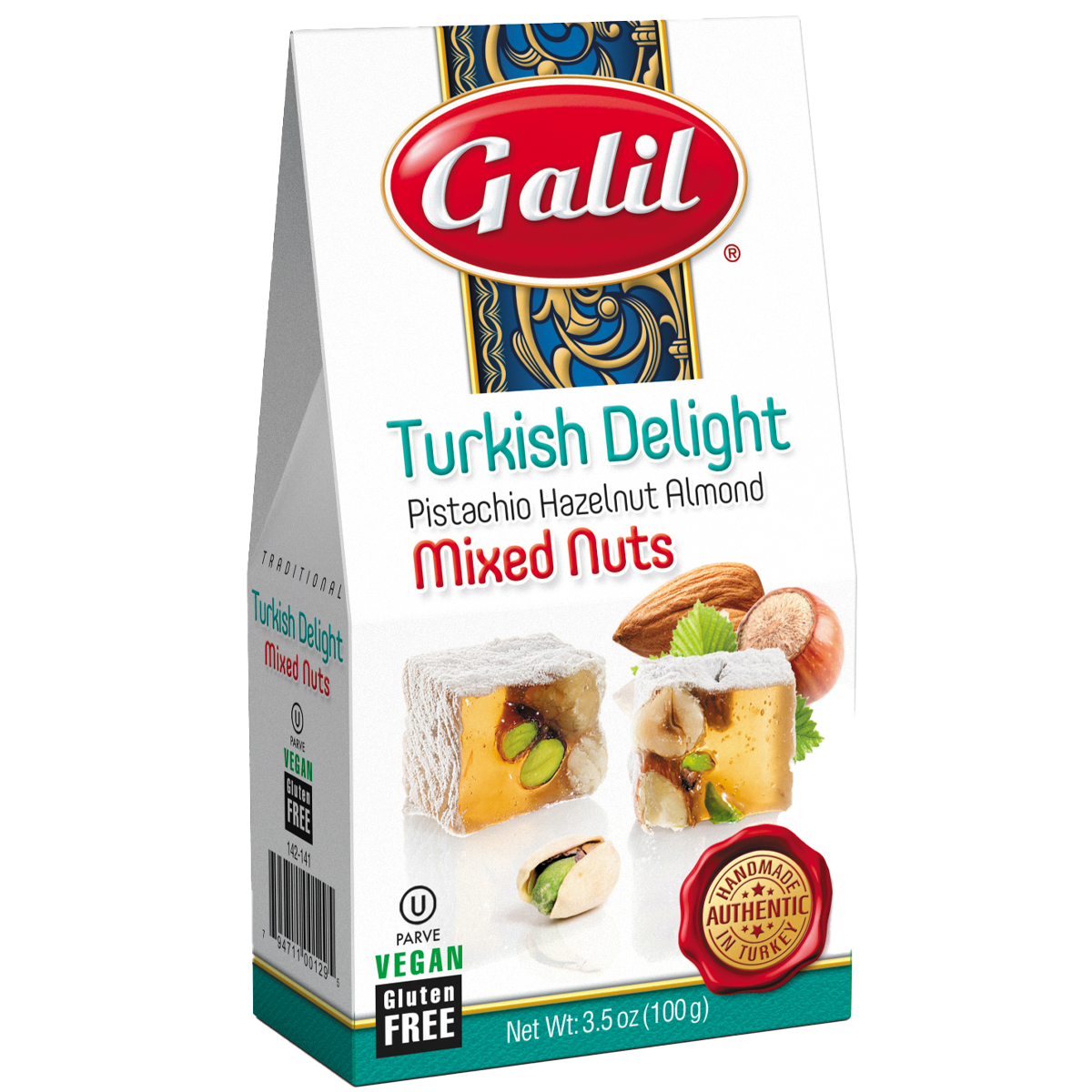 Mixed Nuts Turkish Delight | 3.5 oz | Galil