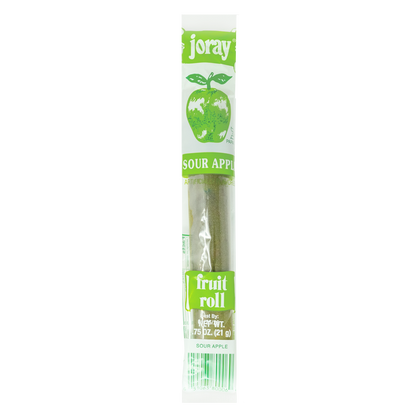 Sour Apple Fruit Rolls | Real Fruit | .75 oz | Joray