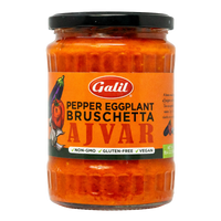 Pepper & Eggplant Bruschetta,Mild Ajvar, Galil