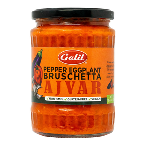 Pepper & Eggplant Bruschetta,Mild Ajvar, Galil