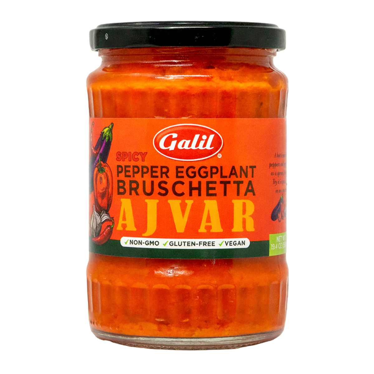 Pepper & Eggplant Bruschetta,Spicy Ajvar, Galil