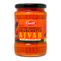 Pepper & Eggplant Bruschetta,Spicy Ajvar, Galil