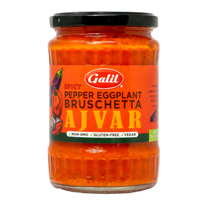 Pepper & Eggplant Bruschetta,Spicy Ajvar, Galil
