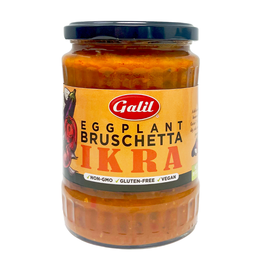 Galil Eggplant Bruschetta Ikra