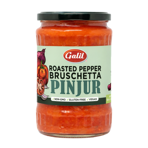 Roasted Pepper Bruschetta, Pinjur, Galil