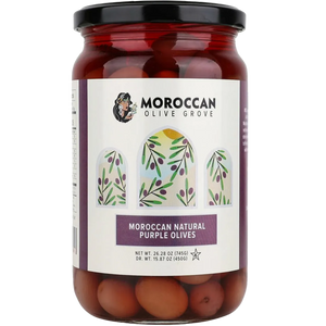 Natural Purple Olives | 26.28 oz | Moroccan Olive Grove