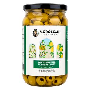 Pitted Picholine Olives, Moroccan Olive Grove