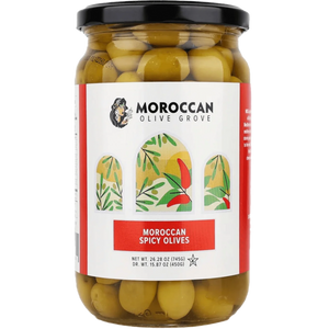 Spicy Olives | 26.28 oz | Moroccan Olive Grove