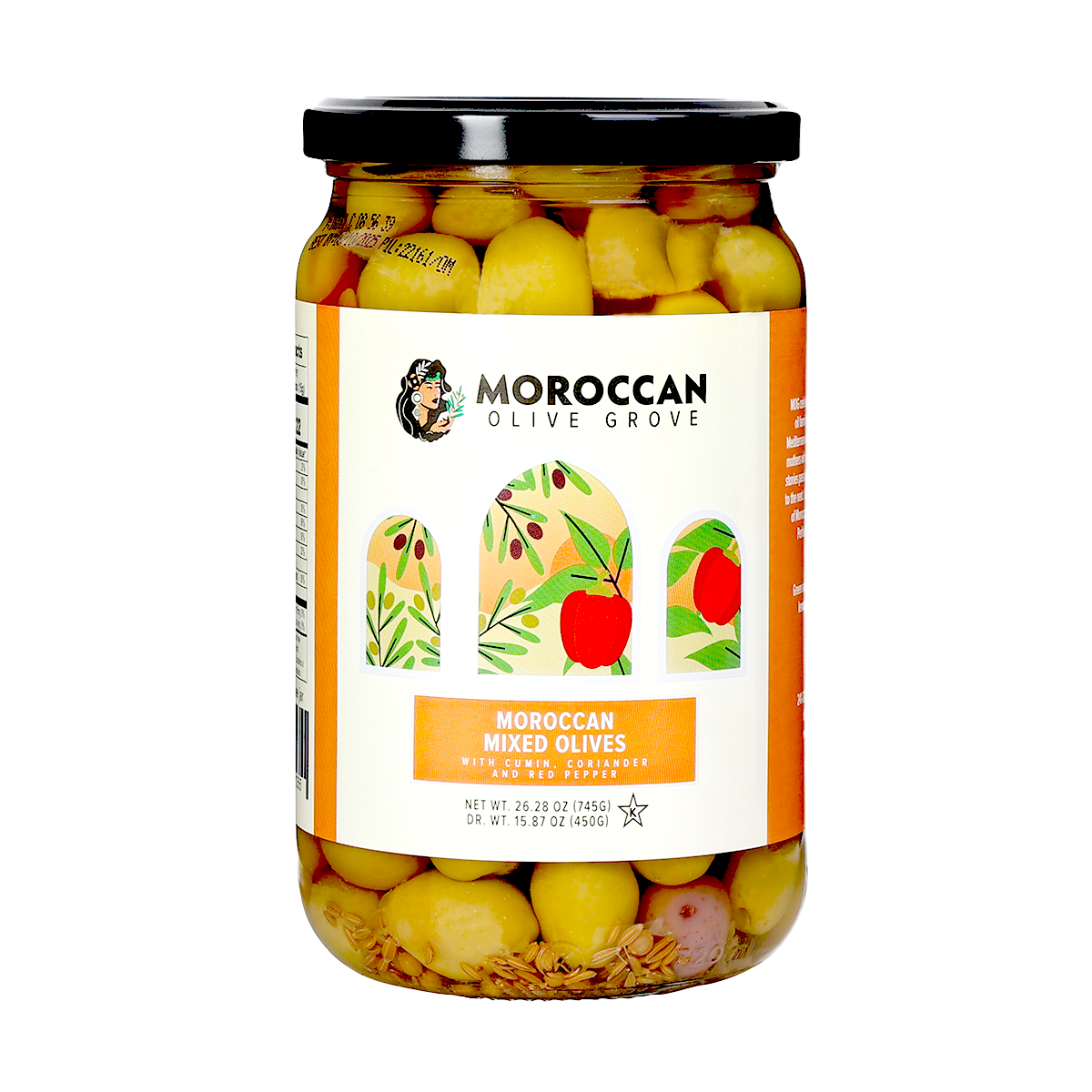 Moroccan Mixed Olives | 26.28 oz  | Moroccan Olive Grove