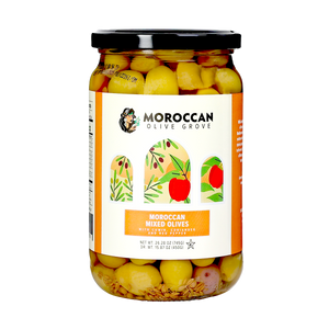 Moroccan Mixed Olives | 26.28 oz  | Moroccan Olive Grove