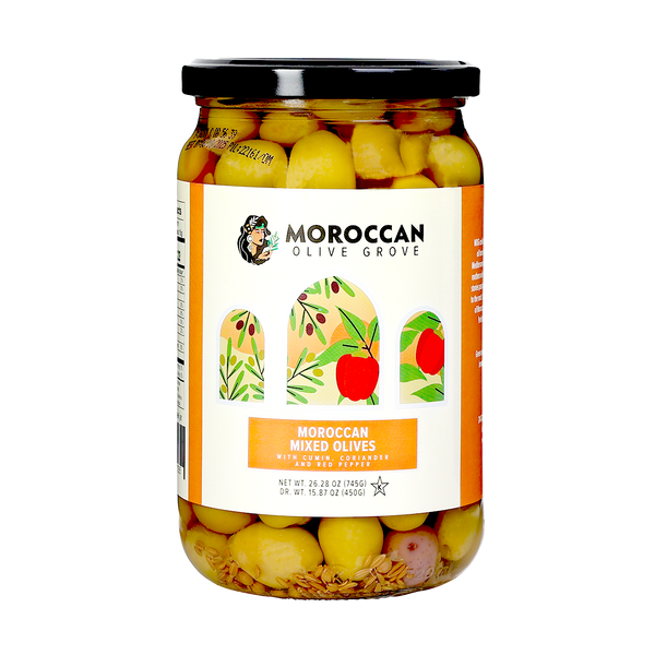 Moroccan Mixed Olives | 26.28 oz  | Moroccan Olive Grove