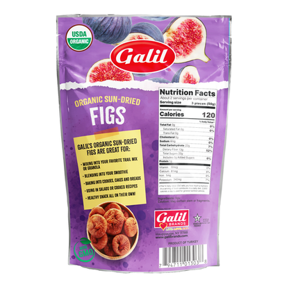 Organic Sun-Dried Figs | 3.5 oz | Galil