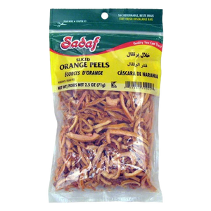 Dried Orange Peels | Sliced | 2.5 oz | Sadaf