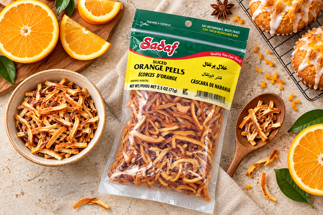 Dried Orange Peels | Sliced | 2.5 oz | Sadaf