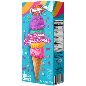 Sugar Cone | 12 pack | 4.6 oz | Chasadim