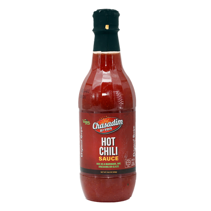 Hot Chili Sauce | 18.3 oz | Chasadim