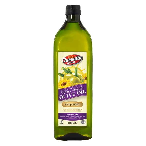 Sunflower & Extra Virgin Olive Oil | Extra Light Blend | 1 L | Chasadim