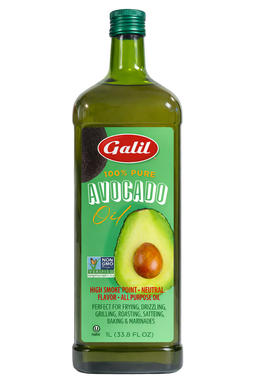 100% Pure Avocado Oil, Glass, Galil