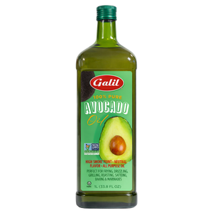 100% Pure Avocado Oil, 1L Glass, Galil