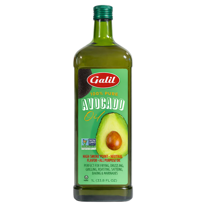 100% Pure Avocado Oil, 1L Glass, Galil