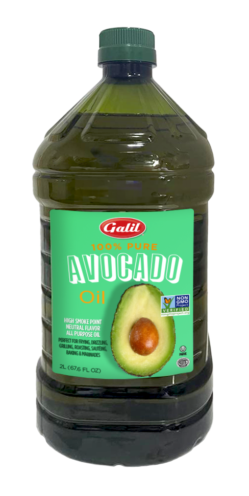 100% Pure Avocado Oil, 2L Glass, Galil