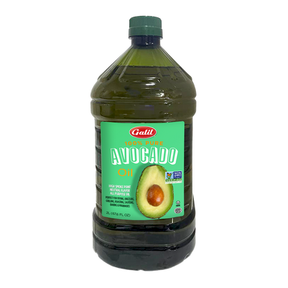 100% Pure Avocado Oil, 2L Glass, Galil