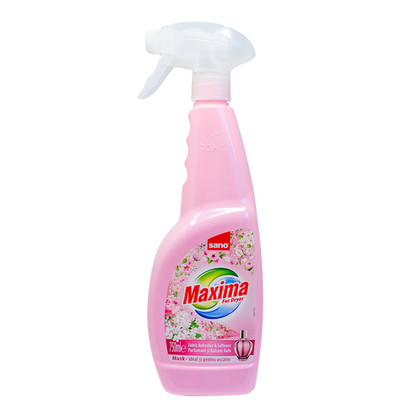 Maxima Dryer Fabric Softener Spray - Musk | 750 ML | sano