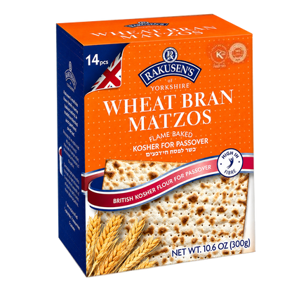 Wheat Bran Matzos | 10.6 oz | Rakusen