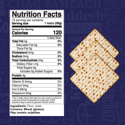 Original Matzos | Unsalted | 1 lb Box | Galil