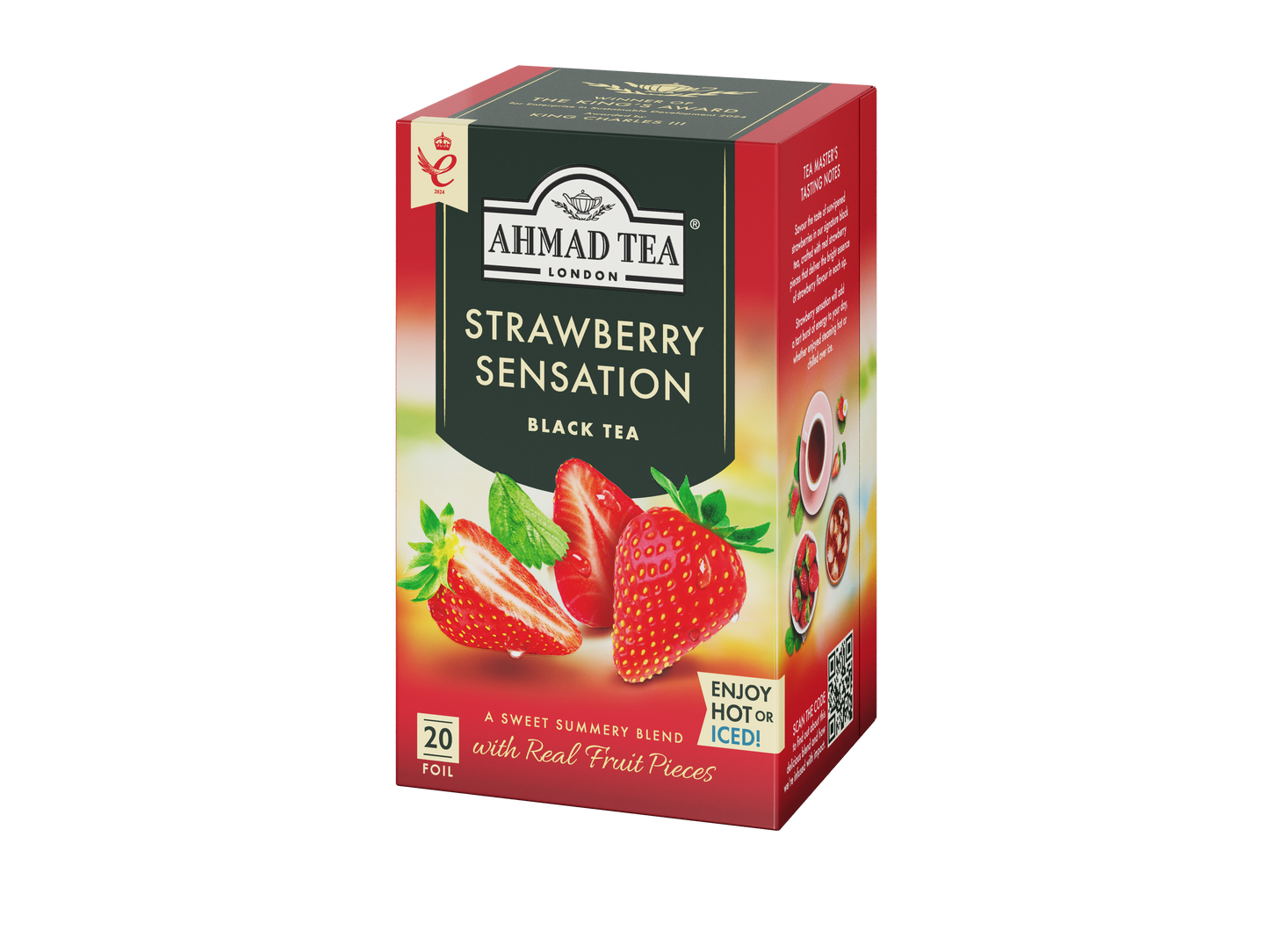 Strawberry Fruit - Black Tea | 20' Tea Bags | Ahmad Tea