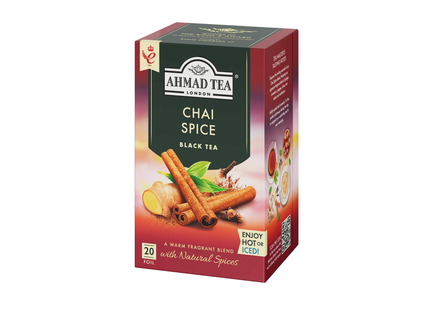 Chai Spice - Black Tea | 20' Tea Bags | Ahmad Tea