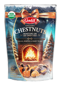 Organic Roasted Chestnuts (Holiday Ed.), Peeled & Ready to Eat, Galil
