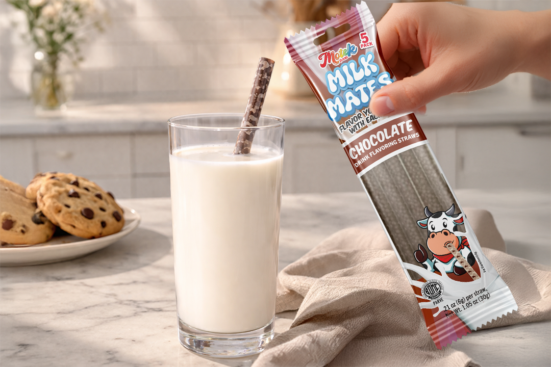 Milk Mates Straw - Chocolate, Motek