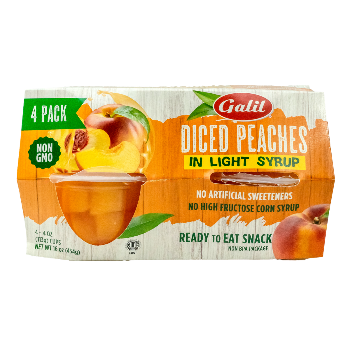 Diced Peaches in Light Syrup, Galil