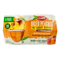 Diced Peaches in Light Syrup, Galil