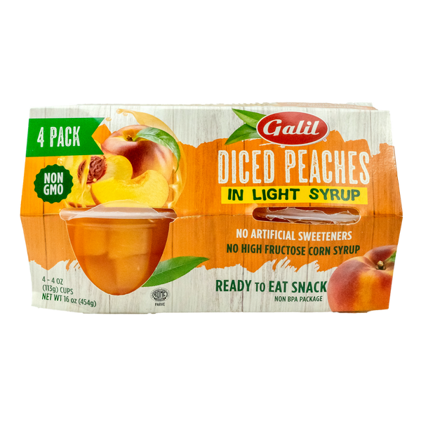 Diced Peaches in Light Syrup, Galil