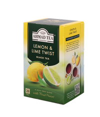 Lemon & Lime Twist - Black Tea | 20' Tea Bags | Ahmad Tea