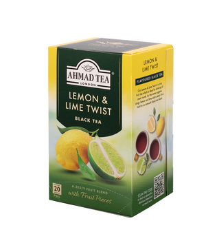 Lemon & Lime Twist - Black Tea | 20' Tea Bags | Ahmad Tea
