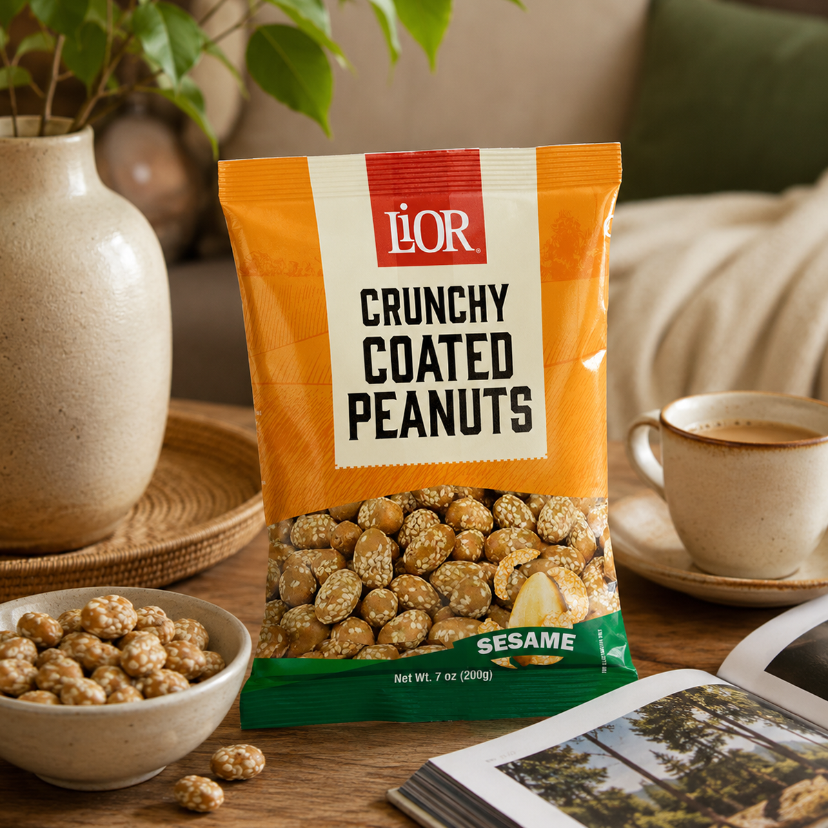 Crunchy Coated Peanuts - Sesame, LiOR