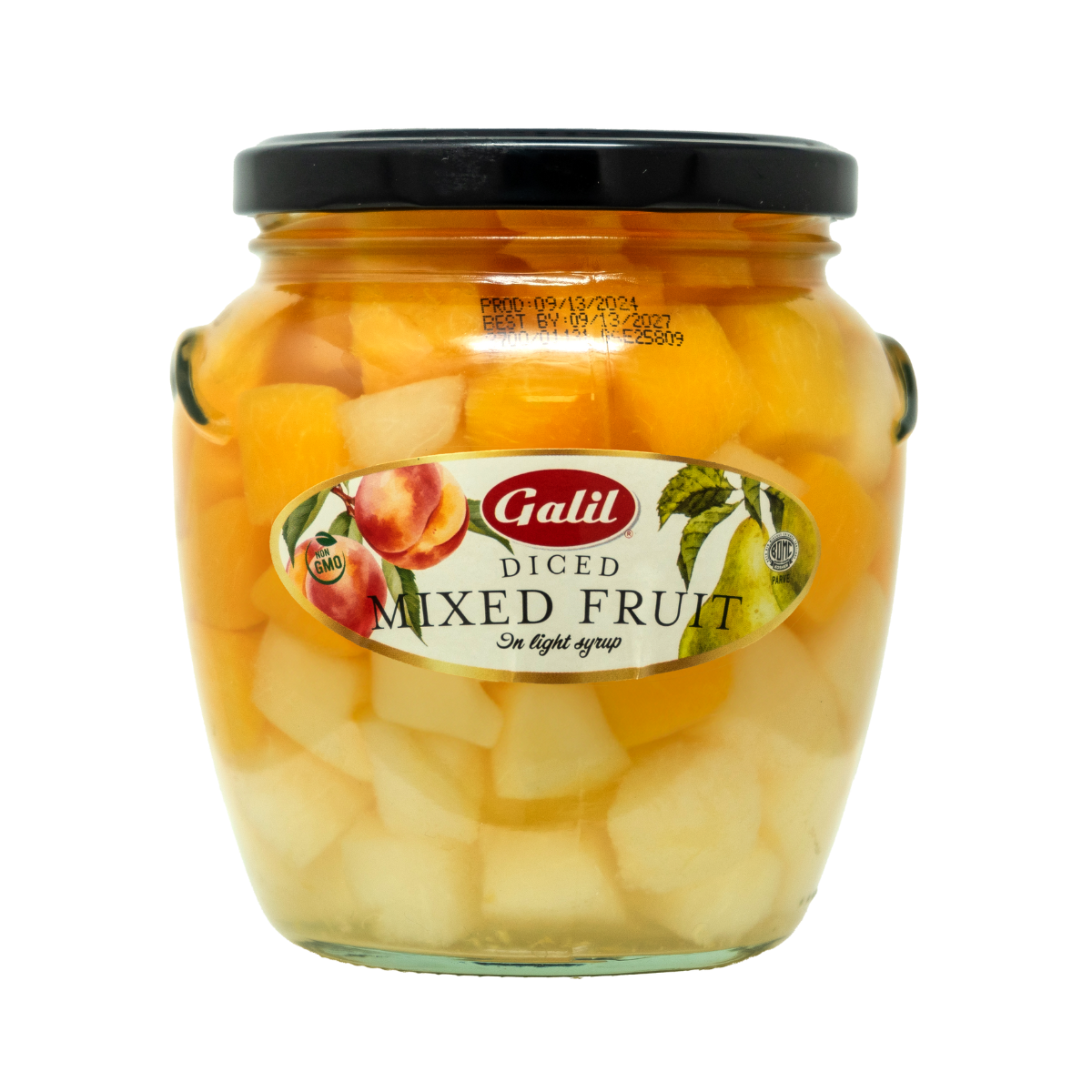 Diced Peaches and Pears in Light Syrup, Galil
