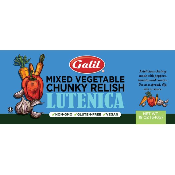 Lutenica | Mixed Vegetable Bruschetta & Relish | 19 oz | Galil - ShopGalil