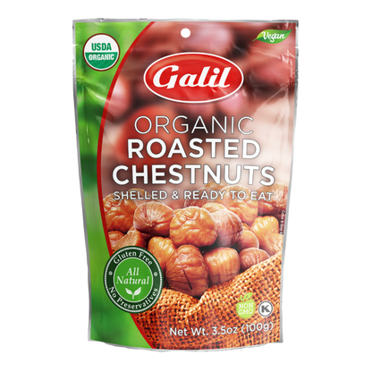 Organic Roasted Chestnuts, Peeled & Ready to Eat, Galil