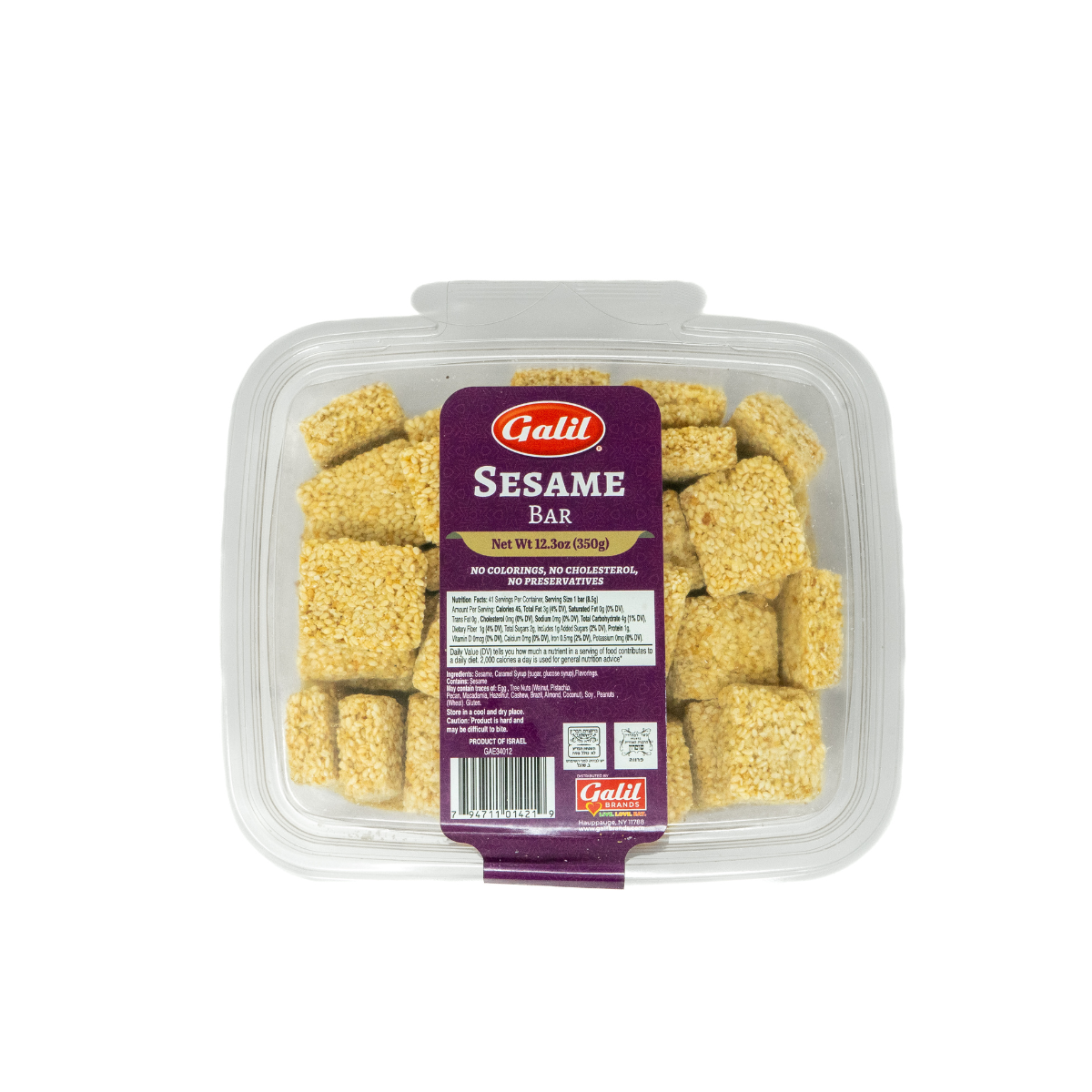 Mini Sesame Bar | Tray | 12.3 oz | Galil