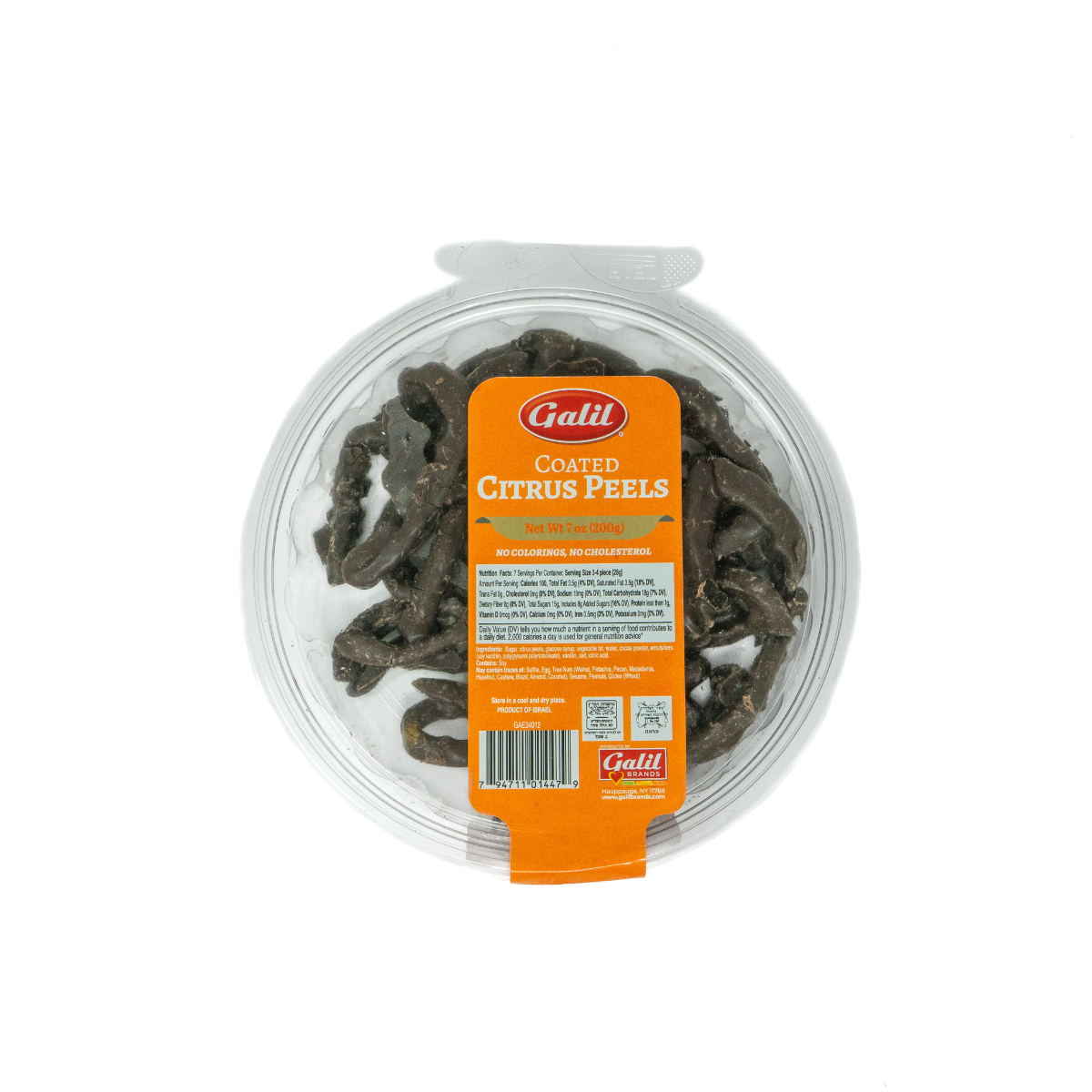 Coated Citrus Peels, Galil