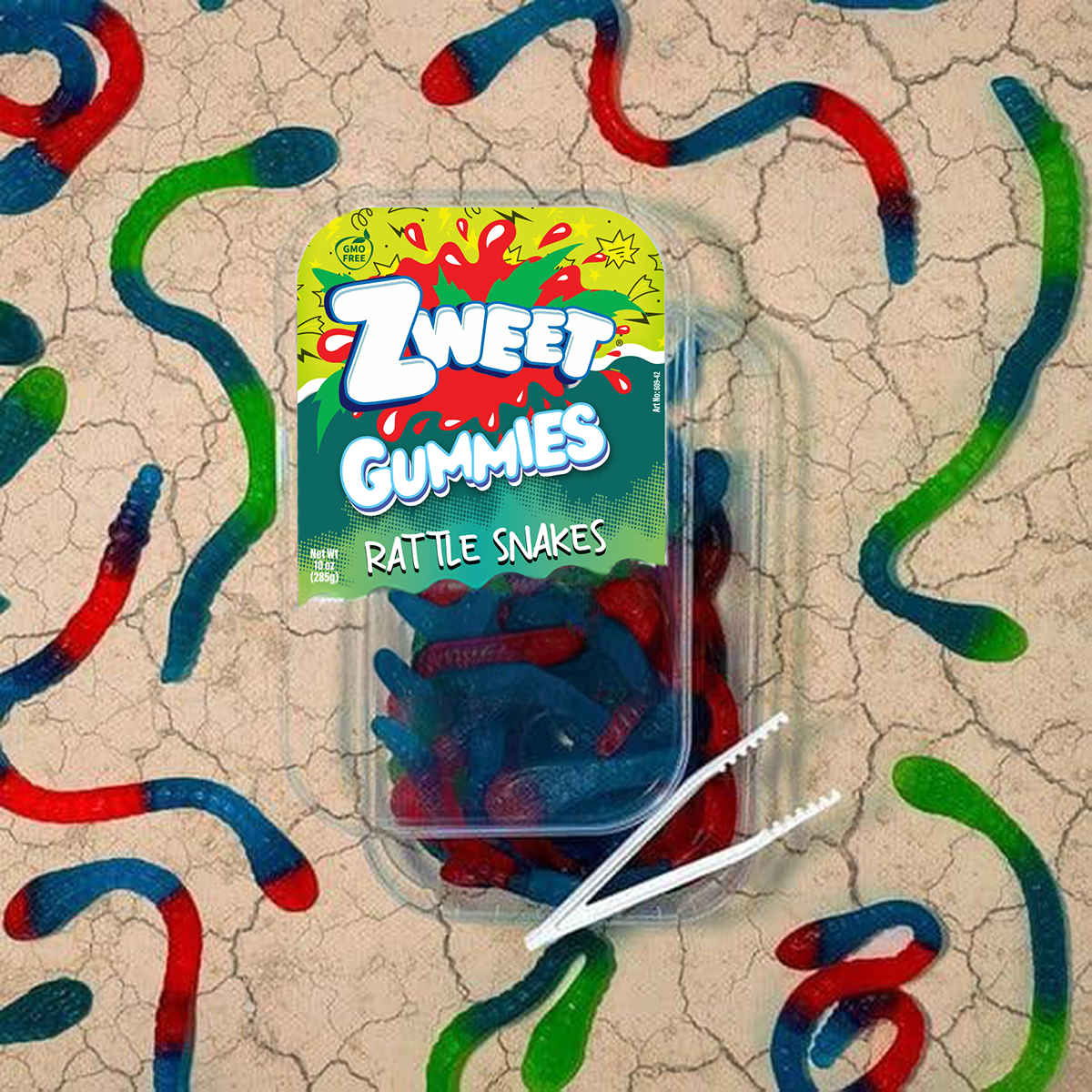 Gummy Rattle Snakes, Zweet