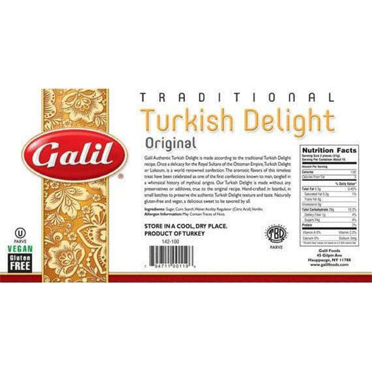 Original Turkish Delight, Galil